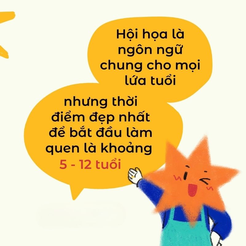 Đối tượng phù hợp với lớp vẽ Bụi Nhỏ Bình Thạnh