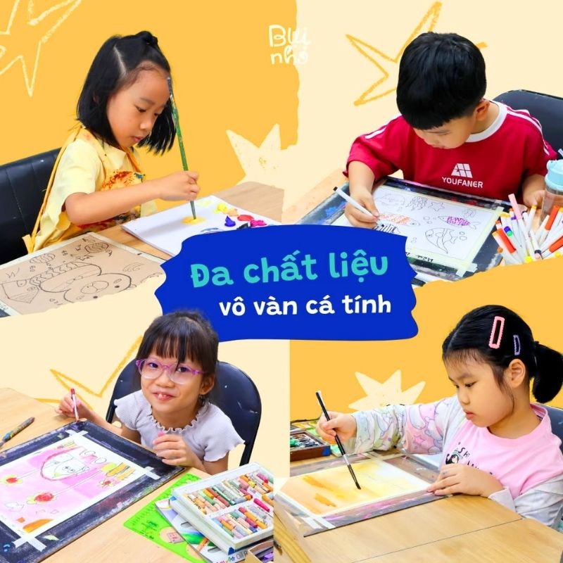 Các khóa học vẽ cho bé tại Bụi Nhỏ