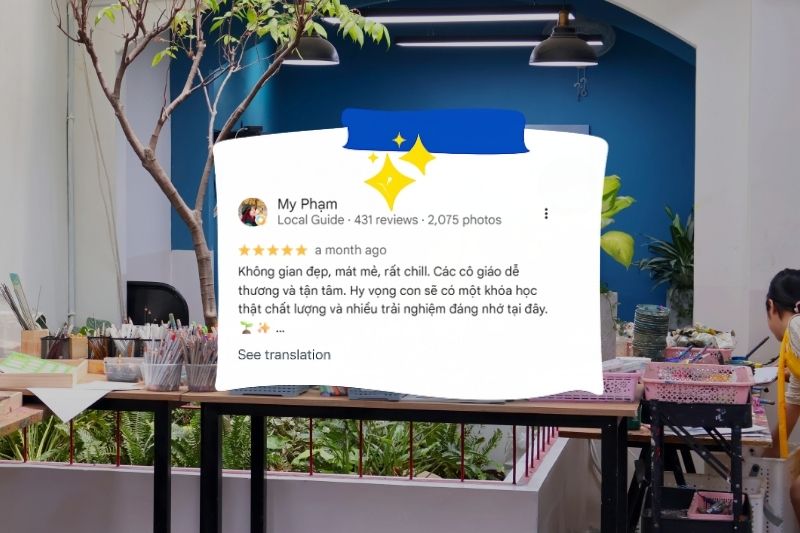 Phản hồi từ phụ huynh về Bụi Nhỏ cơ sở Tân Bình
