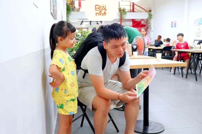 Học viên lớp vẽ thiếu nhi Gò Vấp