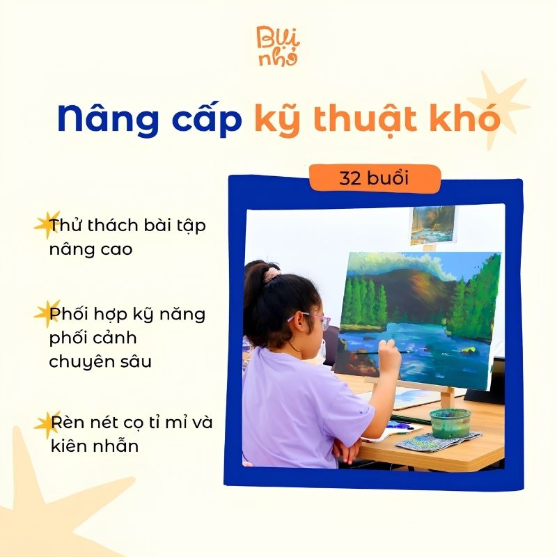 Lộ trình học vẽ Acrylic tại Bụi Nhỏ