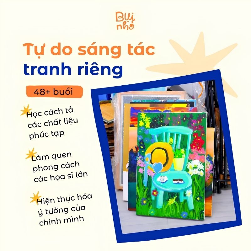 Lộ trình học vẽ Acrylic tại Bụi Nhỏ