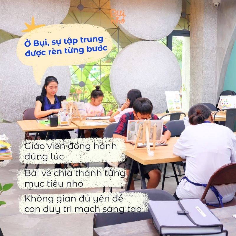 Bụi Nhỏ - Lớp dạy vẽ cho bé ở Thủ Đức 3 Phương pháp giảng dạy dành cho trẻ em tại Bụi Nhỏ